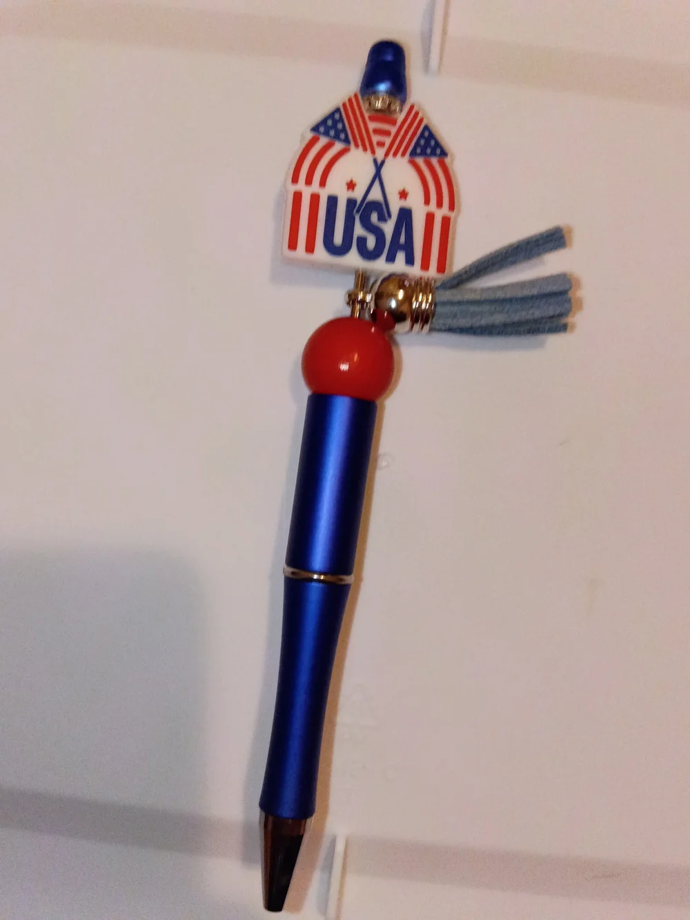 USA Tassel Blue and Red Decorative Pen - Unbranded